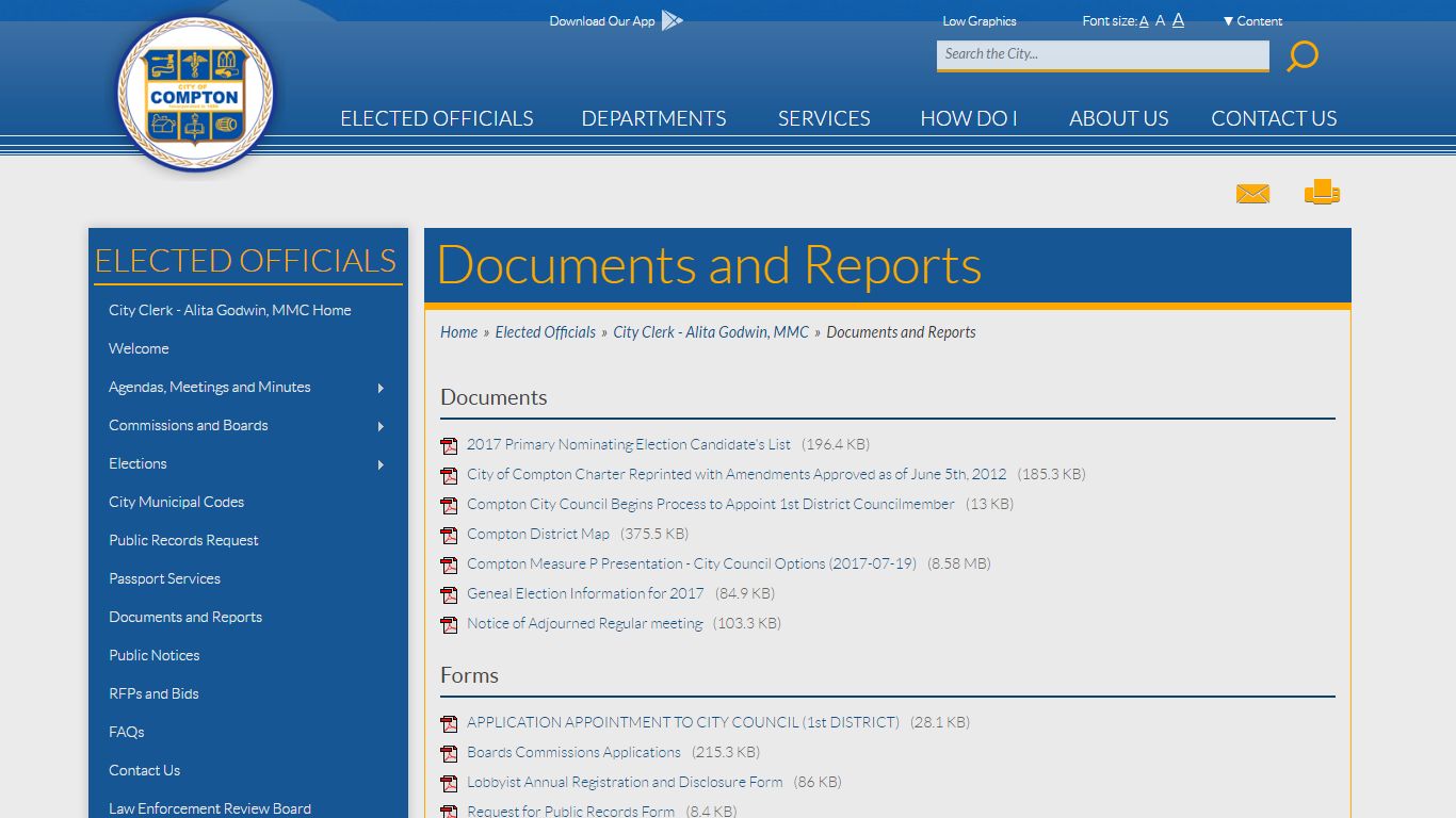 City of Compton - Documents and Reports